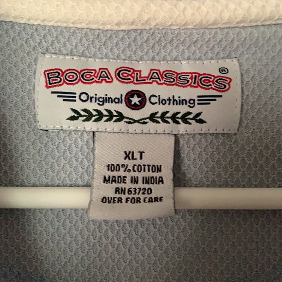 Vintage Boca Classics Men’s Printed Polo - Picture 2 of 5